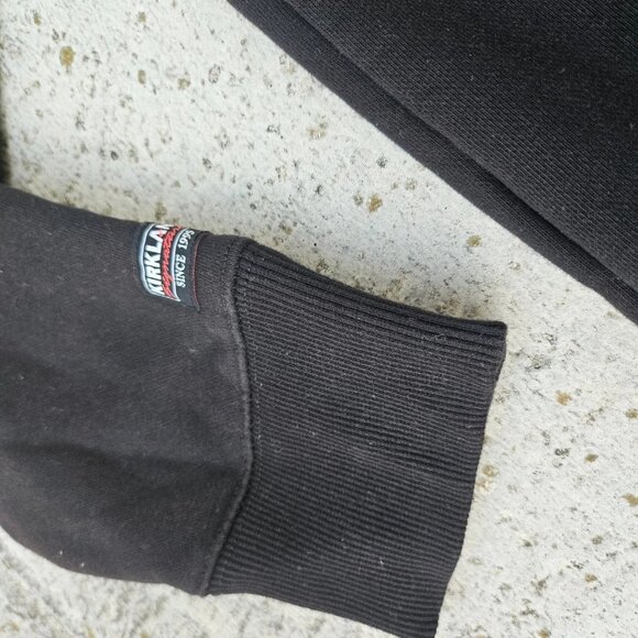 Kirkland Signature Unisex Hoodie Jacket Coat Black Long Sleeve Size L - Picture 9 of 12